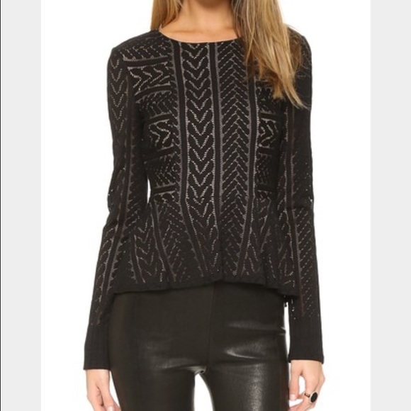 Never worn BCBG fitted peplum top