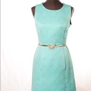 Turquoise Kasper Dress