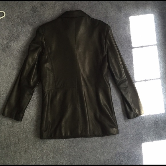 ๐๐ GENUINE BLACK LEATHER MOTO JACKET - Picture 4 of 4