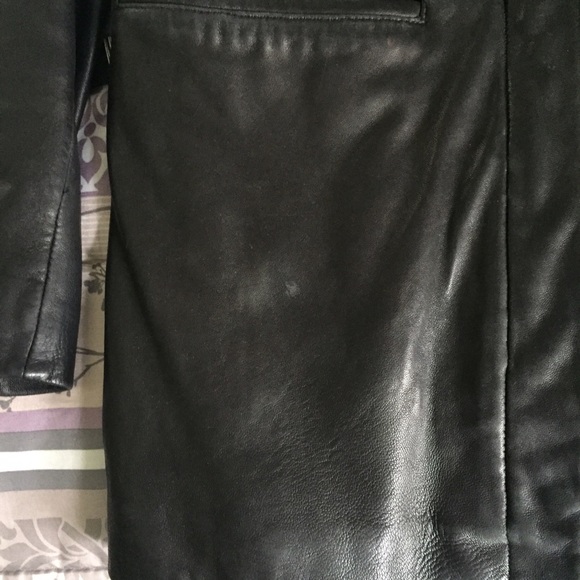 ๐๐ GENUINE BLACK LEATHER MOTO JACKET - Picture 3 of 4