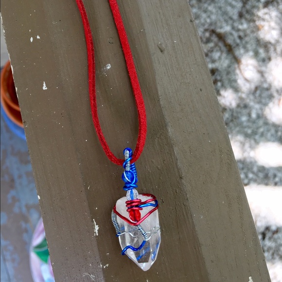 Clear Quartz Point Handmade Necklace!