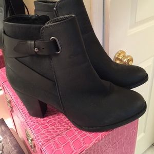 Black ankle boots