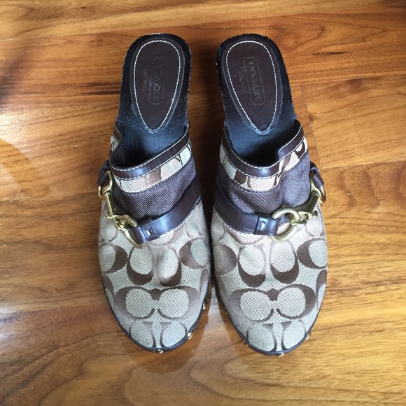 Coach Heeled Clogs - Picture 2 of 4