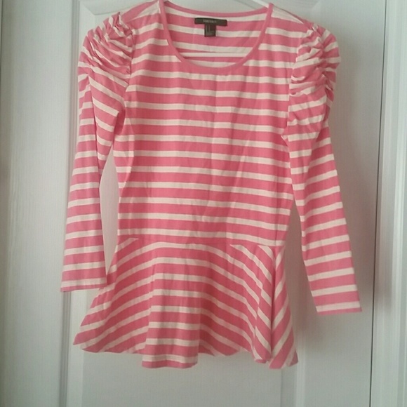 Forever 21 Tops - Super cute peplum striped top