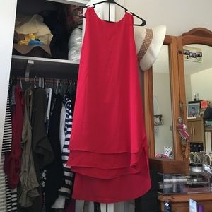 *REDUCED* Red dress with scalloped sleeves