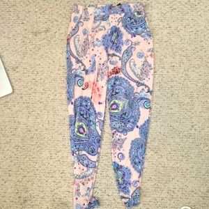 Express paisley cropped pants
