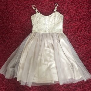 ‼️SALE‼️Cream Lace and Tulle Dress