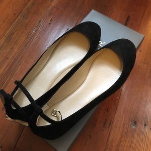 Brand new Ann Taylor black suede ballet flats