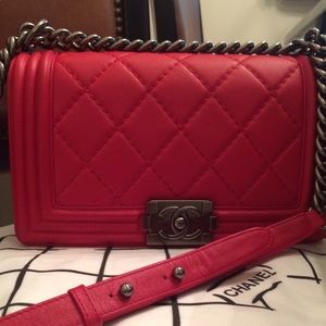 Red Le Boy Medium Bag