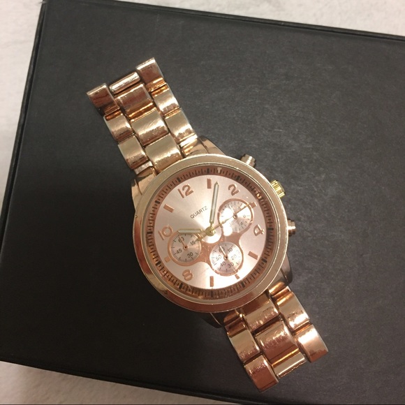 Rose gold watch!