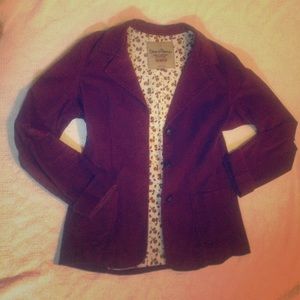 Burgundy Corduroy Jacket