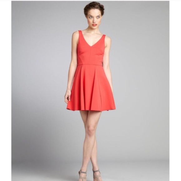 ABS Red skater style dress. NEVER WORN.
