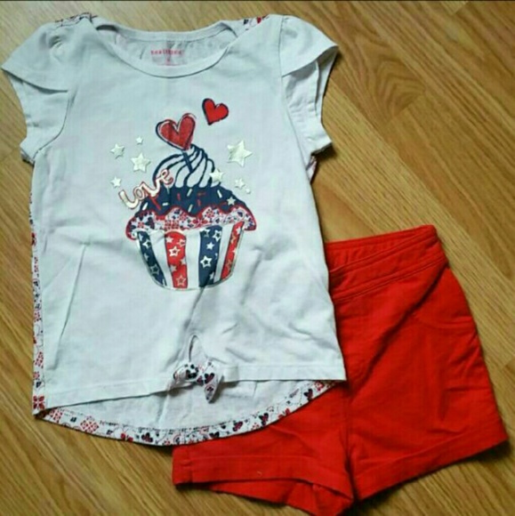 4T USA Cupcake Outfit