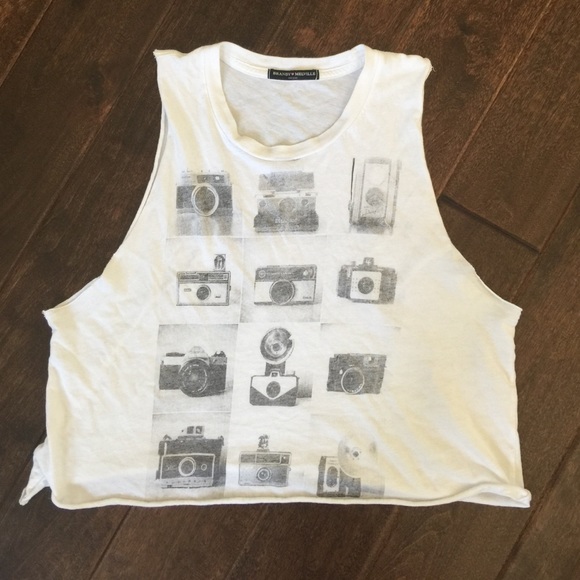 Brandy Melville Camera Print Tank One Size