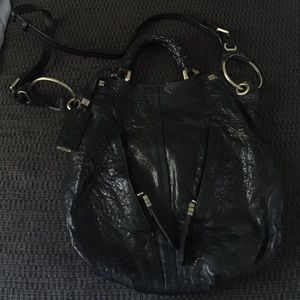 Dr Yany black leather crossbody!