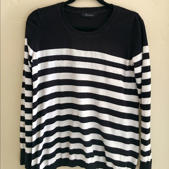 black and white stripped long sleeve