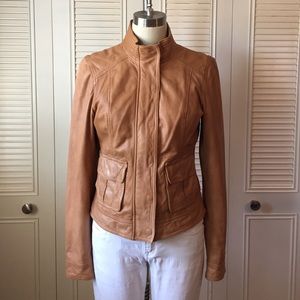 Lucky Brand Leather Jacket, moto-inspired