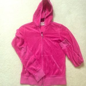 Juicy Couture terry cloth long sleeve hoodie.