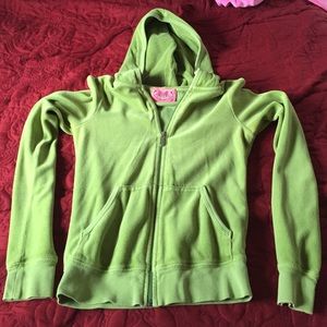 Juicy couture velour zip-up size petite!