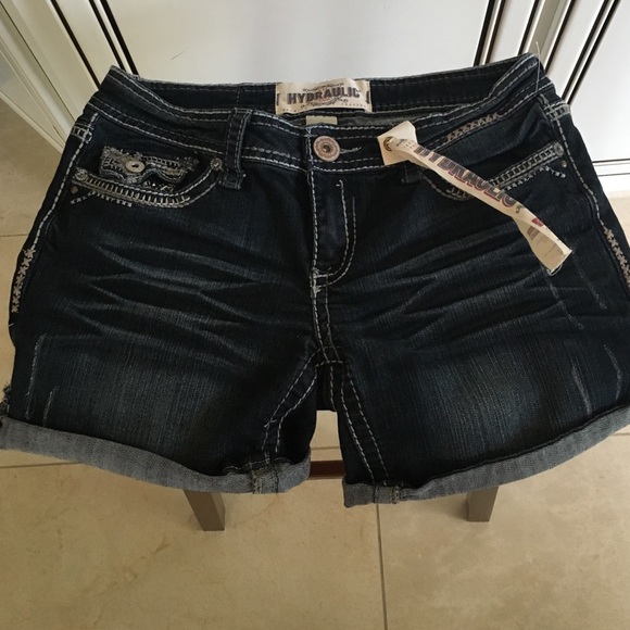 Hydraulic Denim Shorts