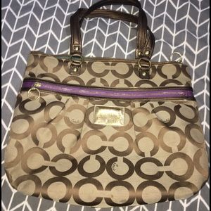 Coach Purse "C" pattern