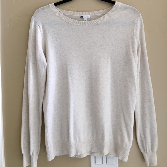 cream sweater