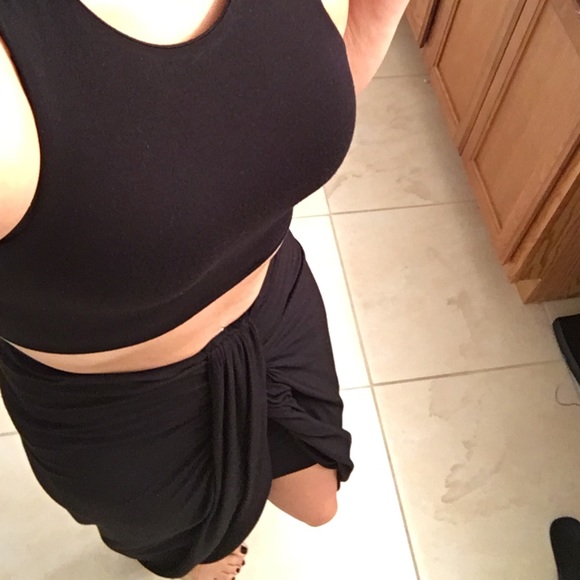 Crop top and skirt set