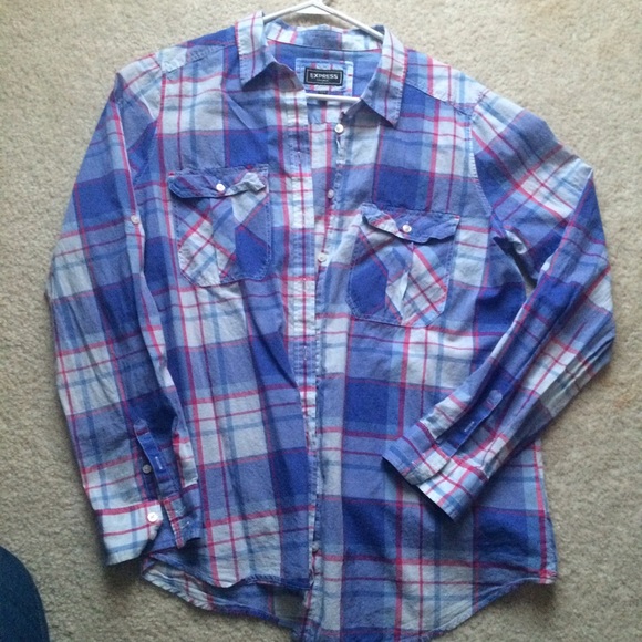 Plaid Express Button Down
