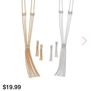 Bare all necklace and earring set