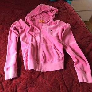 Juicy couture pink zip-up size small velour
