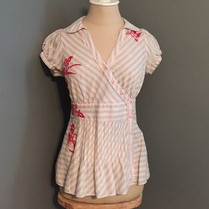 Anthropologie wrap blouse