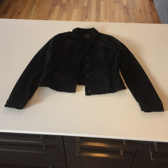 Zara faded Black Denim Jacket.