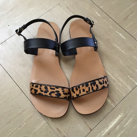 J. Crew Factory Leopard Sandals - Picture 2 of 4