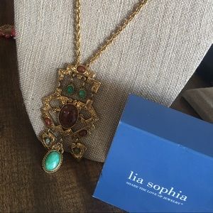 Lia Sophia necklace and earring set