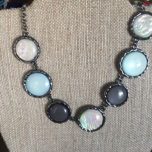 Shades of blue bracelet and necklace