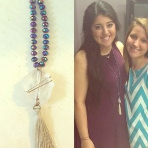 Long tassel necklace