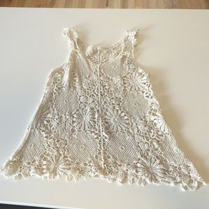 Off white floral Entro Beach knit  Shirt