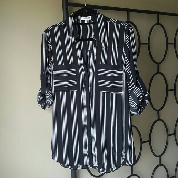 Express Original Fit Striped Portofino Shirt
