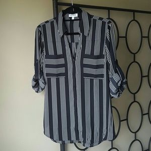 Express Original Fit Striped Portofino Shirt