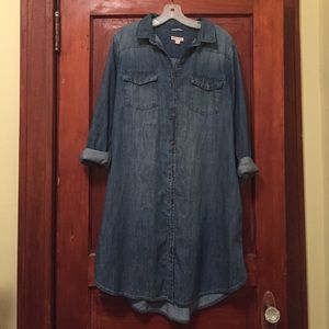Merona button down Jean dress