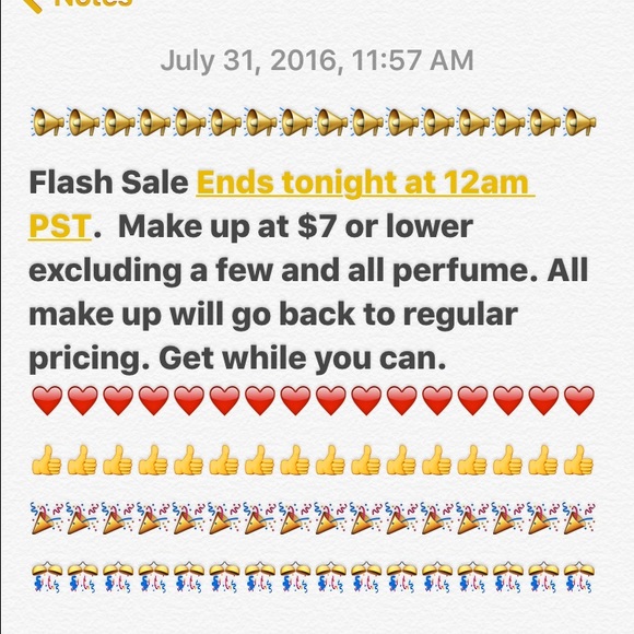 📢📢📢📢📢📢📢 Flash Sale on Makeup. 📢📢📢📢📢📢