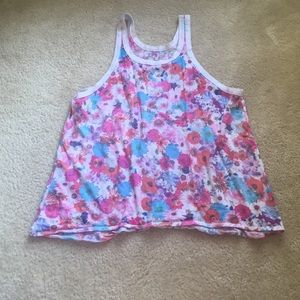 Chaser floral racer back tank