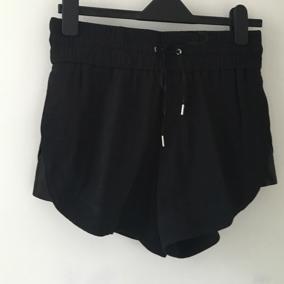Helmut Lang textured silk track short | S/S 14