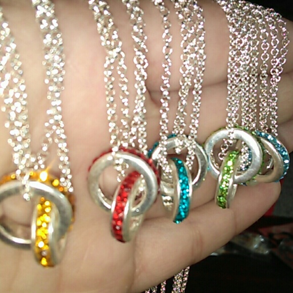 Pick YOUR Color Joint Ring Necklace - Picture 2 of 6