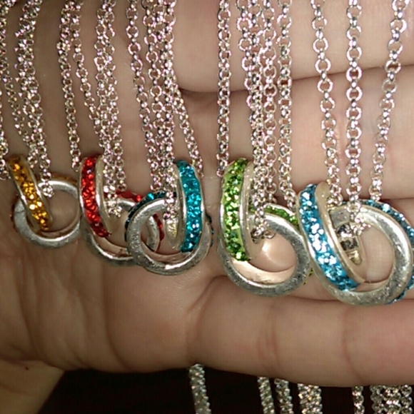 Pick YOUR Color Joint Ring Necklace - Picture 3 of 6