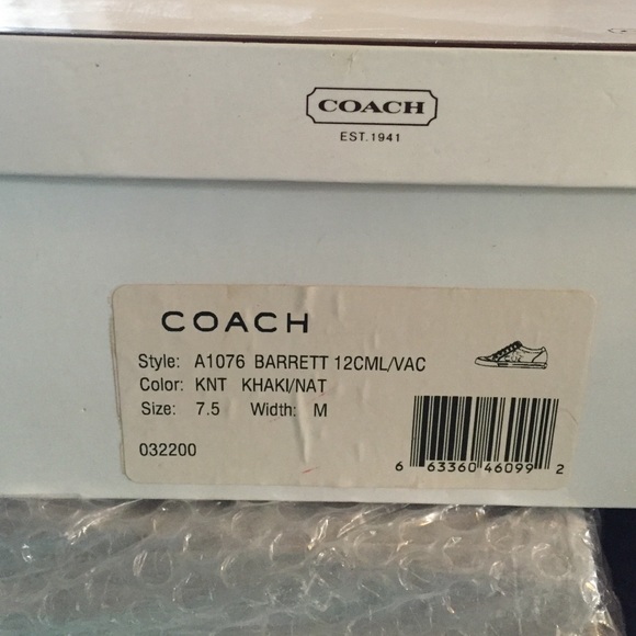 *SOLD🎉Coach tennis shoes