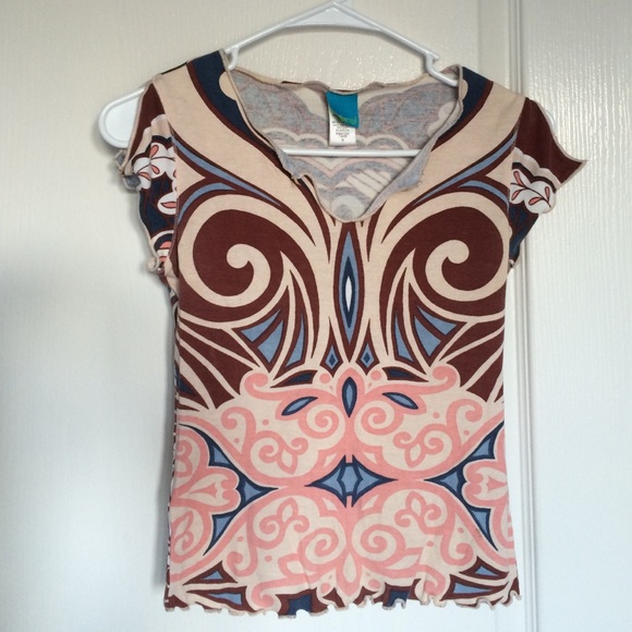 Pattern Short Sleeve Shirt