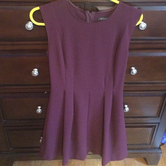 Burgundy dress!