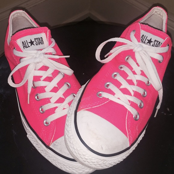 Gently Worn Hot Pink Converse