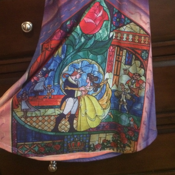 Beauty and the Beast mural tank top